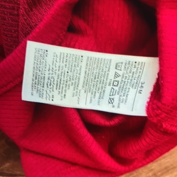 Gap Baby Girl Long sleeves Red sparkle onesie dresss - Picture 2 of 5